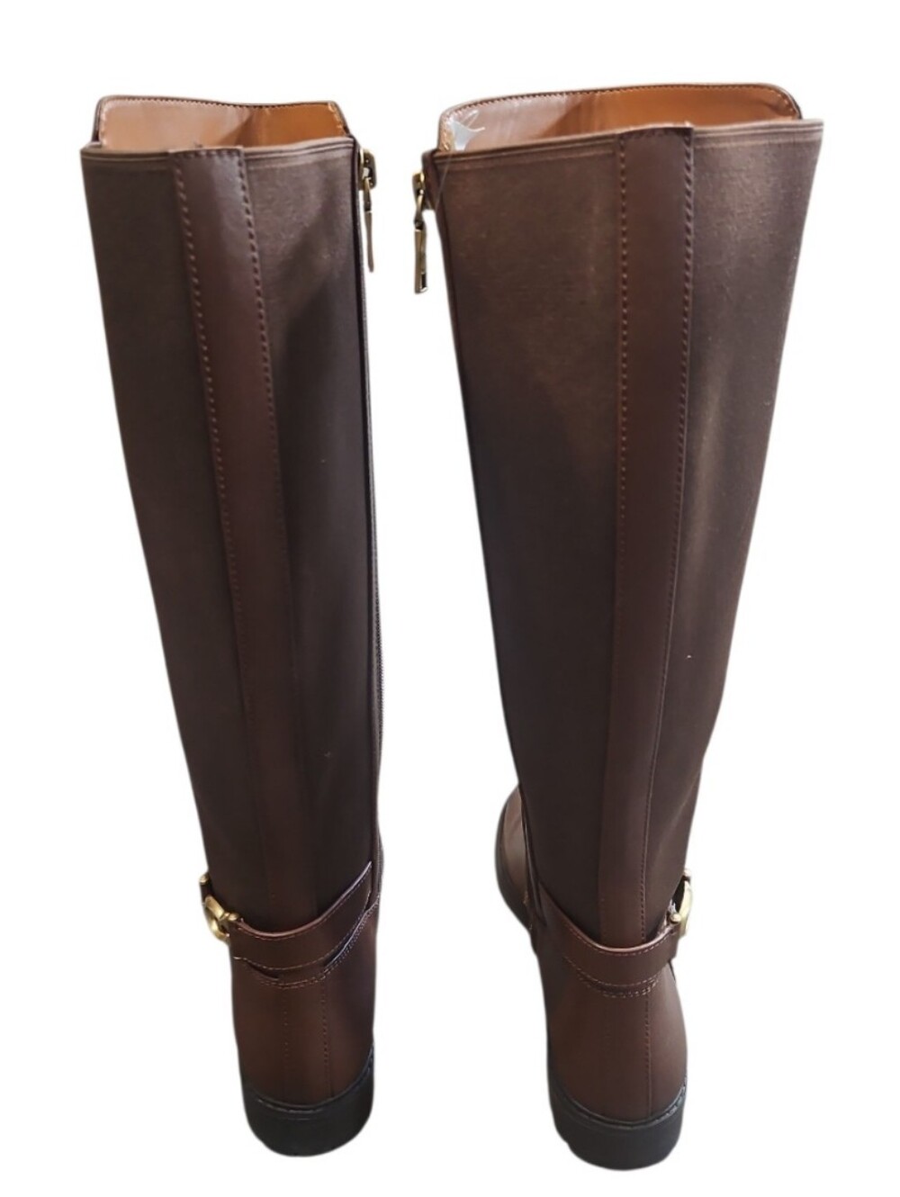 COACH Faith Brown Leather Knee High Lug Sole Riding Boots Size 9 - Picture 5 of 14